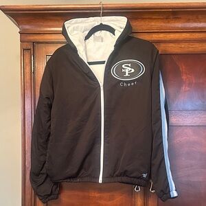 Varsity Black and White Cheer Jacket